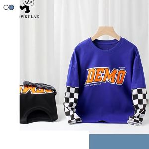 Áo thun dài tay bé trai size đại AKL 25kg đến 45kg áo thu đông cho bé hàng Quảng Châu cao cấp