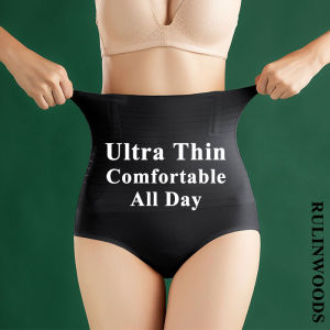 CHICCHIC กางเกงในบางพิเศษสำหรับผู้หญิงกางเกงกระชับรูปร่างหน้าท้องระบายอากาศได้ดีเอวสูงชุดชั้นในเน้นรูปร่าง Celana Dalam Bahan Sutra น้ำแข็ง