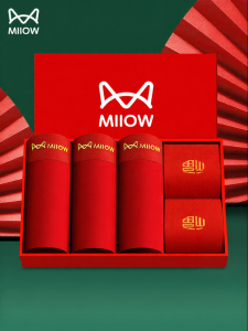 MiiOW | Quần Sọt Nam Cotton Màu Đỏ May Mắn