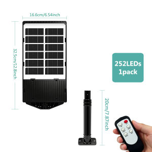 Solar Street Lights Outdoor LED Solar Flood Light with Motion Sensor Dusk to Dawn Solar-Powered Light for Outside Security Light