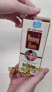 Xịt giảm đau Hoàng Nam Hỗ trợ giảm đau cơ xương khớp giúp cảm giác thoải mái dễ chịu Chai 50ml