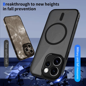 Oppo Reno 15F CPH2801 Case for Magsafe Shockproof Silicone Bumper Clear Airbag Back Cover Hard Matte Case for Oppo Reno15 F 15FS