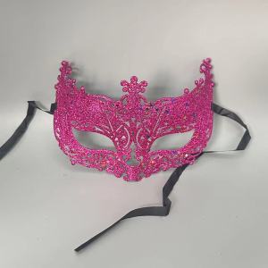 SOURCE Factory Mask Carnival Christmas Ball Carnival Gold Powder Cut Out Plastic Makeup Mask
