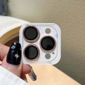 Full Cover Camera Lens Protection For IPhone 15 Plus 12 14 16 Pro Max 13Mini Tempered Glass Metal Lens Protector Film Back Cover