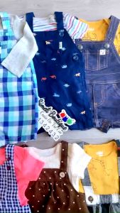 Yếm Quần/Yếm Váy Xuất Dư Chính Hãng Xịn Xò Loại A Xuất Dư Cho Bé Trai Bé Gái Từ 3-14kg