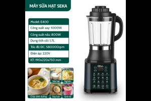 Máy làm sữa hạt đa năng Máy xay nấu đa năng làm sinh tố sữa đậu nành SEKA E400 14 in 1
