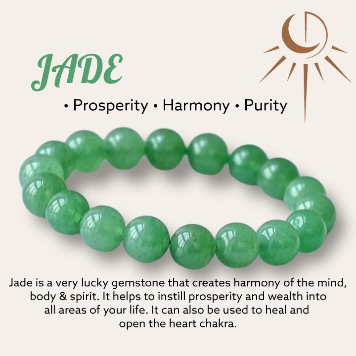 Green Jade Bracelet * Manifest Good Luck * | Tiny Rituals
