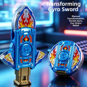 Stress-Relief Spin-and-Transform Toy
