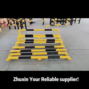 เสาเหล็กกันชน เหลือง-ดำ เสาเหล็ก เสากันชน เสาเหล็กกั้น ราวกันชน กว้าง 100cm / เหล็กกั้นล้อยาว 200cm แข็งแรง ทนทาน รองรับน้ำหนักรถได้ดีเยี่ยม