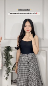 ONEFASHIONMALL Tanktop Bra Wanita Motif Bunga Renda Atasan Tali Singlet Floral Lace Pita Lucu BR252