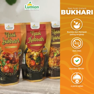 #5 Lumion Nasi Bukhori Instan 350gr Nasi Arab India Panjang Instant Brasmati Kebuli Briyani Mandhee Kabsah