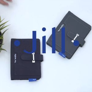 Wallts Jill Charcoal Crinckle - Dompet Album Emas Logam Mulia Antam UBS 32 Slot