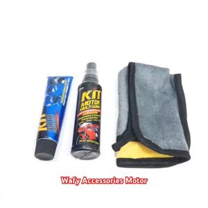 Paket Isi 3 - Kit Paste Wax Biru 60 Gram + Kit Multiguna Pump 100 ml + Kain Lap Microfiber