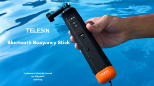 TELESIN Floating Hand Grip Bluetooth Remote Selfie Stick for GoPro HERO 13 12 11 10 9 8 Action Camera