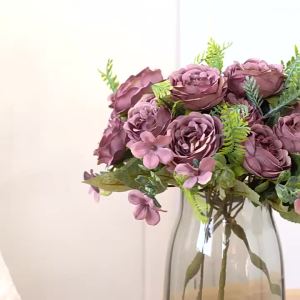 1 Bó Hoa Mẫu Đơn Tơ Tằm Nhân Tạo Trang Trí Nhà Cửa Bàn Ăn Tiệc Cưới Hoa Cô Dâu Trang Trí Sân Vườn Ngoài Trời Quà Tặng Lễ Hội