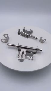 Aluminum Alloy Door Latch Hardware Sliding Barrel Bolt for Gate Safety Door Bolt Lock