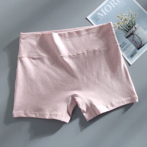 กางเกงนิรภัยผ้าฝ้ายเอวกลางสําหรับผู้หญิงชุดชั้นในสไตล์บ็อกเซอร์พร้อมระบบควบคุมหน้าท้อง กางเกงขาสั้นน้ําหนักเบาสําหรับฤดูร้อน