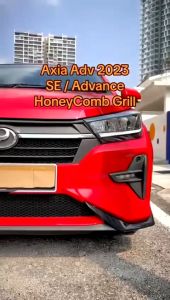 Perodua Axia 2023 (GEAR UP) Ready Cut Honeycomb Grill Full Set Top Bottom