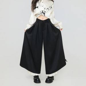 KEIKO | Pleated Drapey Slim-fit Wide Leg Pant