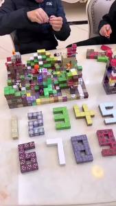 10-500PCS Magnetic Building Blocks Montessori STEM Educational Sensory Toys Mine World Magnet Cube Gifts For Kids Boys Girls