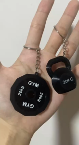 [SG] Customised Gym Personal Record Weights Keychain - Unique Gift