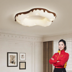 HUANGJIANG | Vintage French Style Ceiling Light Creative Eye-protecting Full Spectrum