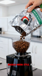 Carton Deal - Brasilia Coffee Beans Mocha Blend 500g x 8 Units  100% Arabica Beans