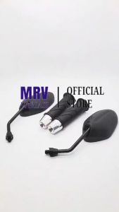 Spion standar bawaan Honda Beat Vario Supra Universal HONDA - Spion Honda Beat Gagang Hitam + Grip HONDA Plus Jalu Stang PCX