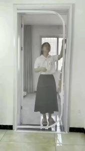 Màn Cửa Sổ Hình Chữ U Lớn Có Khóa Kéo Nhiều Kích Cỡ Chống Muỗi Chống Mèo Giặt Được Dùng Cho Phòng Ngủ & Phòng Khách