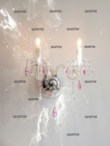 QIANYUE | French Crystal Candle Glass Tubular Wall Light