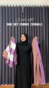 SETELAN CELANA CARGO WANITA SET CARGO SALUR