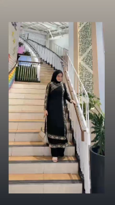 ZIFA FASHION // COD // ZIDNY DRESS ABAYA // ARABIAN TURKEY BORDIR PAYET // ABAYA HITAM // ABAYA JERSEY MIX CRUTY TERBARU READY SIZE M L XL XXL JUMBO // GAMIS HITAM UMROH HAJI MURAH