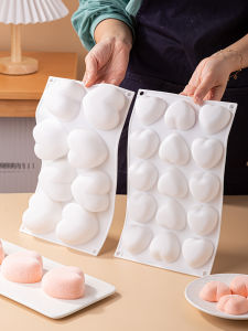 Silicone Heart Mousse Mold Handmade Filled Chocolate Candy Three-Dimensional French Dessert Cake Baking Large Small Size
