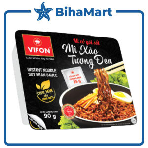 [KHAY LẺ] - VIFON - Mì khay Vifon xào vị Tương đen (CÓ GÓI SỐT XÀO) - (90g/khay) - Mì Tương đen khay xào Vifon Mì khay ăn liền Vifon vị Tương đen Vifon khay mì xào Tương đen.