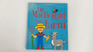 Old Macdonald Had A Farm Giant Hardcover Book For Kids To Sing Along Nursery Rhymes
