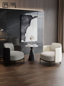 Artisan New Arrival Pattern Couch Single Living Room Simple Modern Business Set Combination Hotel Sofa Leisure Chair