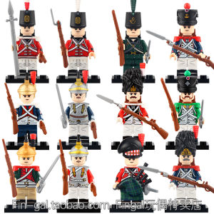 Đồ Chơi Khối Xây Dựng Quân Sự Napoleon War Line Infantry Cavalry Camp Long Military Toy Compatible with Domestic Brands