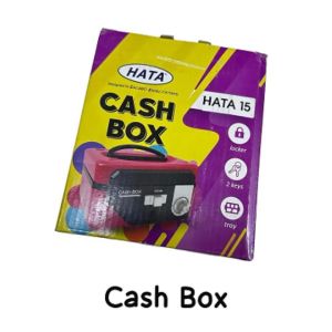 HATA 15 Cash Box-Using Key & Password/With Tray & Handle/Large Capacity/High Quality Metal