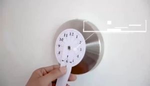 [WG] 3D Wall Clock Luminous Frameless DIY Digital Clock Wall Stickers for Home Living Room Office Wall Decor
