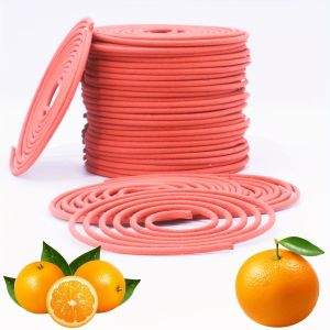 50 Pieces of Orange Aromatherapy Coil Incense Burning Time 3-4 Hours Suitable for Air Purification Yoga Meditation Work Meditation Fitness Home Purification and Relaxation