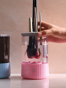 Makeup Brush Cleaner And Dryer Automatic Clean Makeup Brushes Washing Machine Silicone Makeup Brush Cleaning Tool