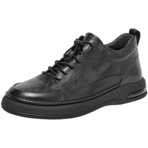Belle | Black Mens Business Casual Shoes High Top