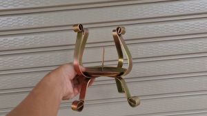 ชุดขาตั้งเทียน เชิงเทียน 6 นิ้ว และ เหล็กหนา ขนาดใหญ่ แข็งแรง พรรษา