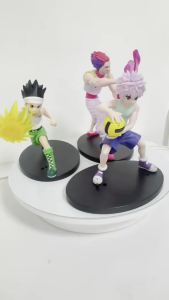Bandai | Hunter X Hunter Figure Killua Zoldyck/Hisoka Morow Figures 5Pcs/Set Anime Character Model Desktop Display Decor Ornaments Gift