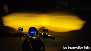 🎁Car And Motorcycle LED Light Mini Driving Light Spot Light White Yellow High and low light Motorcycle Fog Lamp