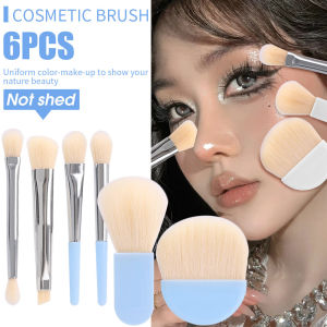6Pcs Mini Travel Women Makeup Brushes Set Portable Soft Concealer Brush Beauty Foundation Eye Shadow Makeup Tool with Box Go Makeup Applicator Tool
