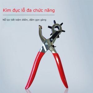 Kìm Bấm Lỗ Thắt Lưng Dây Nịt đồ Da Chuyên Dụng 6 Size