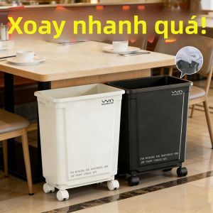 Thùng Rác Công Nghiệp Dung Lượng Lớn Có Bánh Xe