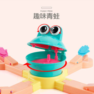 Đồ Chơi Phát Triển Trí Tuệ Chiếu Chiếu Để Bàn Ăn Đậu Hà Lan Đại Mạo Hiểm Ếch Tham Ăn Xoay Tròn Tương Tác Giữa Cha Mẹ Và Con Ếch Cho Ăn Trẻ Em