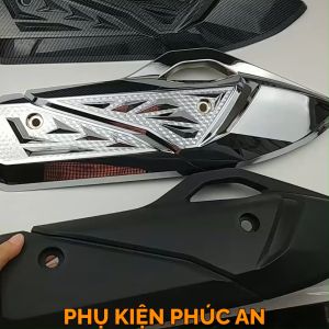 Ốp che ống pô xe Vario/PCX 160 nhập Indo + Việt Nam - pát bô cách nhiệt ống xả Vario PCX 160cc năm 2022-2023-2024
